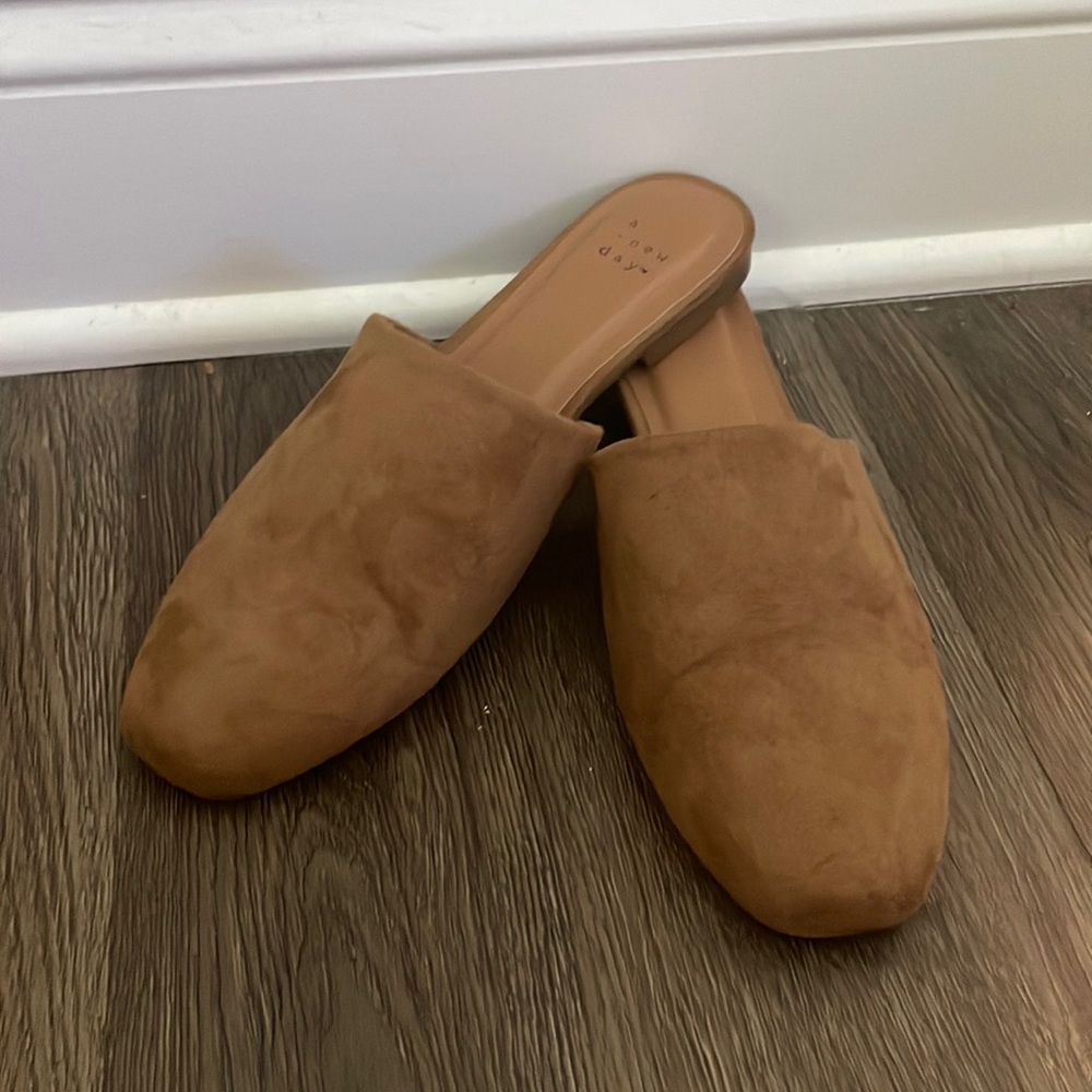 A New Day Women’s Suede Mules | size: 9.5